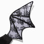 Black Floral Lace Bat Wings,