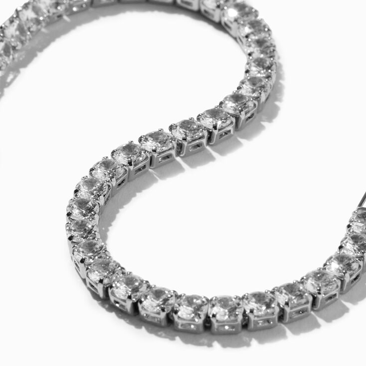 Icing Select Sterling Silver Crystal Tennis Bracelet,