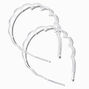 Clear Scalloped Headbands - 2 Pack,