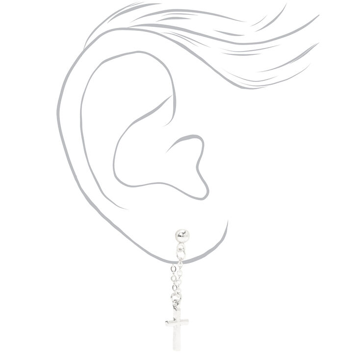 Silver Mystical Stud Earrings &amp; Cuff - 6 Pack,