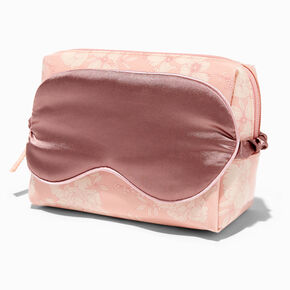 Medium Floral Makeup Bag with Sleeping Mask,