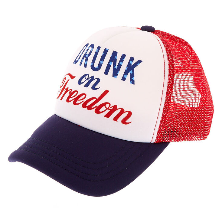 Drunk on Freedom Trucker Hat,