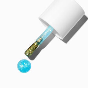 Vegan Glitter Nail Polish - Sparkling Ocean,
