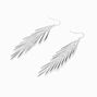 Silver Fringe 3.5&quot; Drop Earrings,