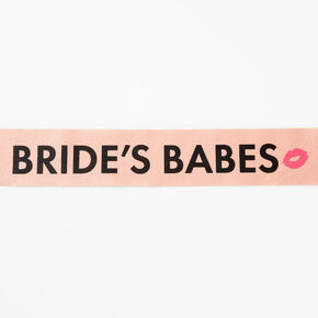 Bride&#39;s Babes Pink Glitter Sash,