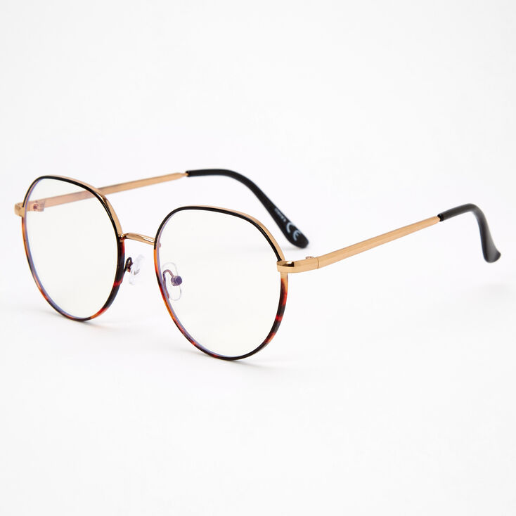 Solar Blue Light Reducing Tortoiseshell Clear Lens Frames,