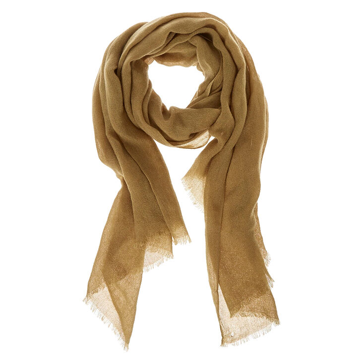 Solid Green Knit Scarf,