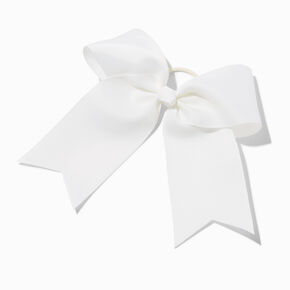 White Large Bow Hair Tie,