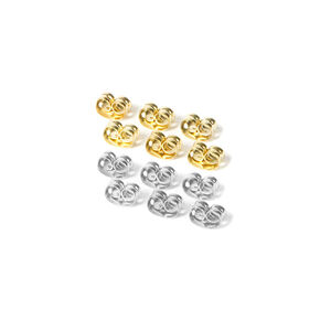 Mixed Metal Clutch Back Earring Replacements - 12 Pack,