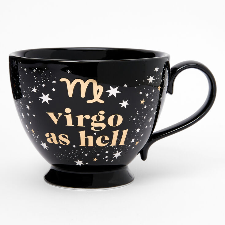 Black Ceramic Zodiac Mug - Virgo,