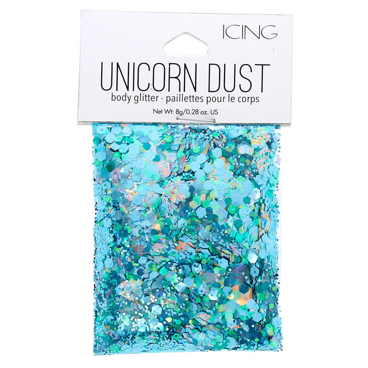 Teal Unicorn Dust Glitter Pouch,