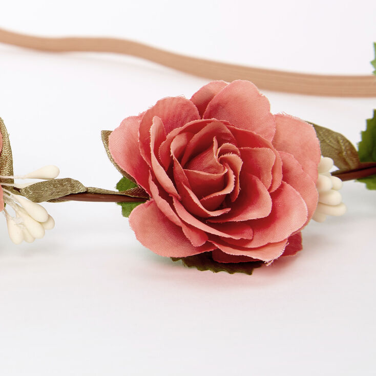 Dusty Pink Rose Flower Crown Headwrap Icing Us Dusty Pink Rose Flower Crown Headwrap Icing Us