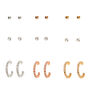 Mixed Metal Earring Set - 9 Pack,