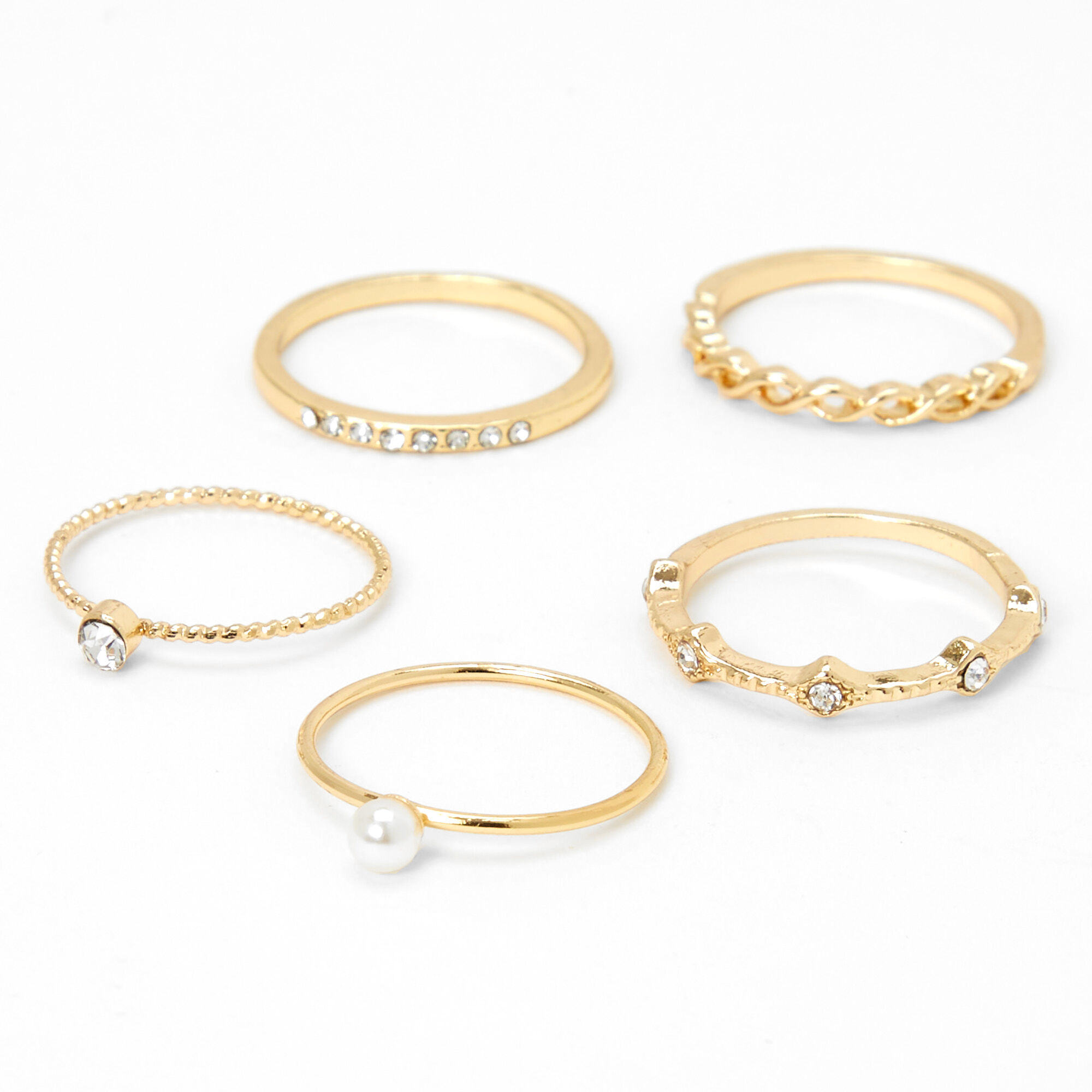 Faux pearl rings hotsell