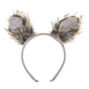 Silver Cubic Zirconia Leaf Wreath Stud Earrings,
