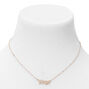 Gold Gothic Zodiac Pendant Necklace - Virgo,