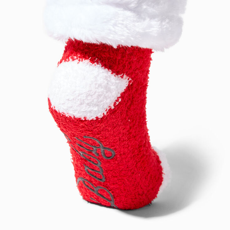 Santa Baby Fuzzy Crew Socks,