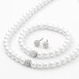 Pearl and Rhinestone Jewelry Set - 3 Pack,