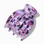 Pearlized Tortoiseshell Yoga Hair Claw - Purple,