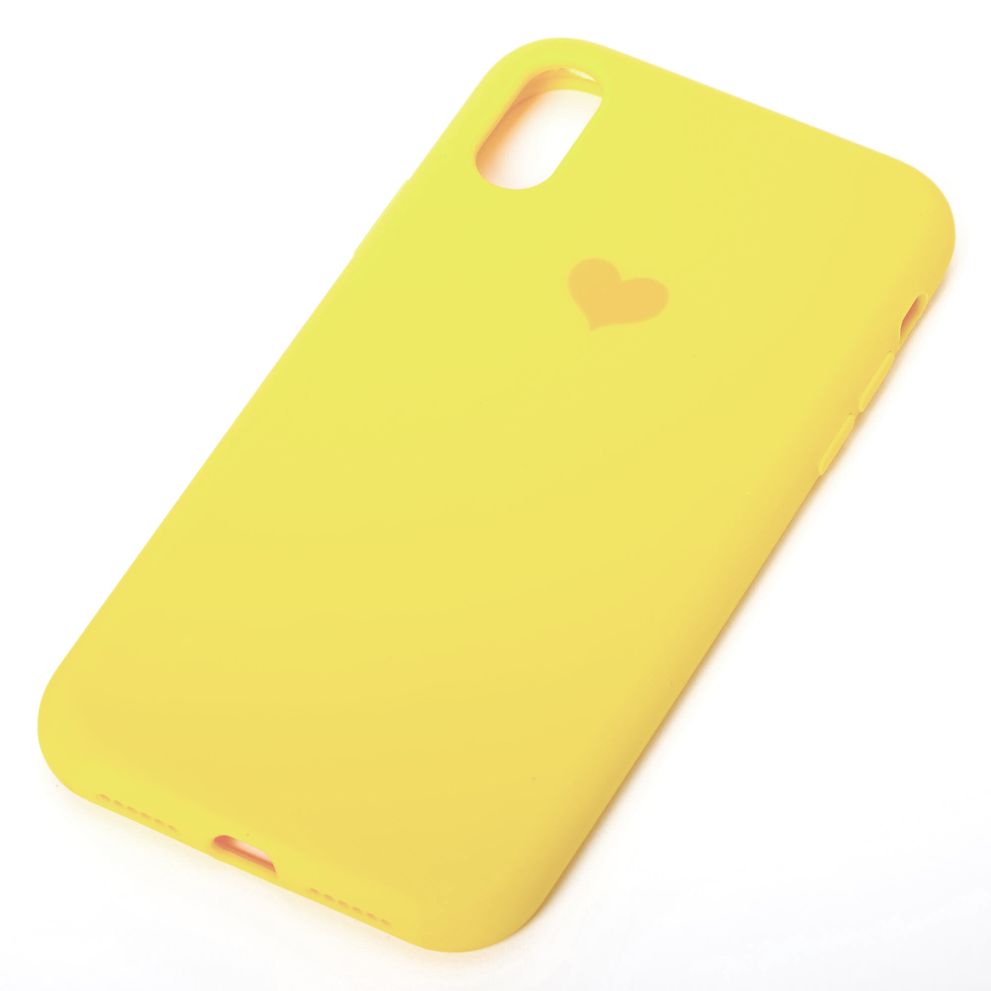 Bright Yellow Heart Phone Case Fits Iphone Xr Icing Us