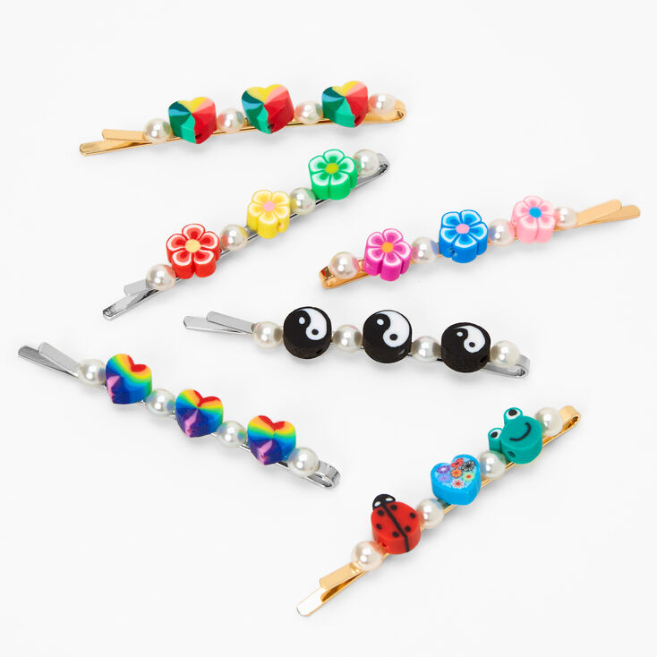 Mixed Metal Festival Hair Pins &#40;6 Pack&#41;,