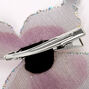 Black &amp; White Glitter Butterfly Hair Clip,