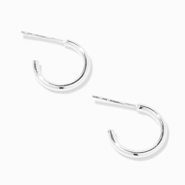ICING Select Sterling Silver 10MM Hoop Earrings,