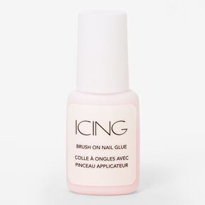 Pink Brush On Faux Nail Glue,