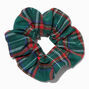 Medium Green Plaid Hair Scrunchie,