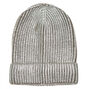 Foil Knit Beanie - Silver,