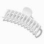 Matte White Large Hair Claw,