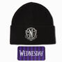 Wednesday&trade; Black Logo Beanie,