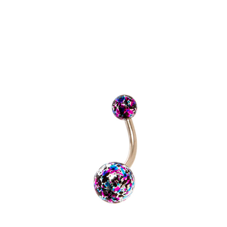 Rainbow Splatter Belly Bar,