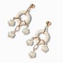 Gold-tone Raffia 3&quot; Linear Drop Earrings,