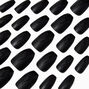 Black Flame Coffin Vegan Faux Nail Set - 24 Pack,