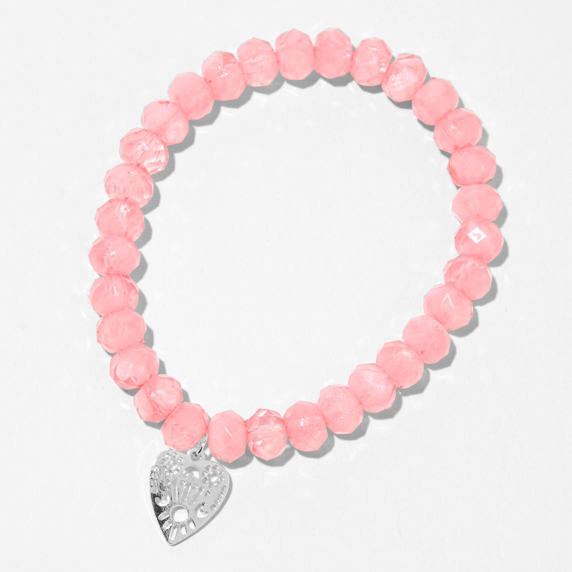 Sterling Silver Heart Beaded Bracelet – With Love Jewellery UK