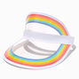 Rainbow Striped Clear Visor,