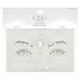 Iridescent Forehead Skin Gems - Silver,