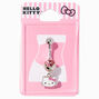 Hello Kitty&reg; Silver 14G Face Dangle Belly Bar,
