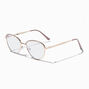 Solar Blue Light Reducing Rhinestone Browline Clear Lens Frames,