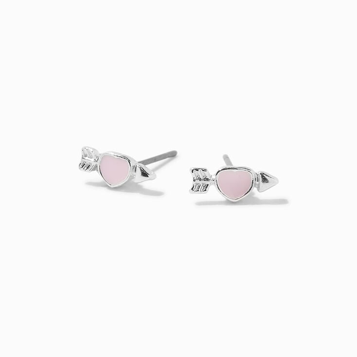 Heart Arrow Stud Earrings Heart Arrow Stud Earrings