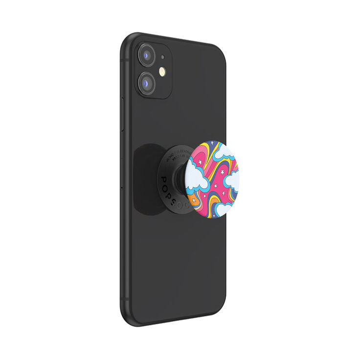 PopSockets&reg; PopGrip - Groovy Rainbow,