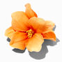 Orange Hibiscus Flower Hair Clip,
