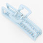 Ice Blue Large Rectangle Hair Claw,
