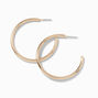 Gold-tone 40MM Post Back Hoop Earrings,