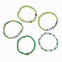St. Patrick&#39;s Day Beaded Stretch Friendship Bracelets - 5 Pack,