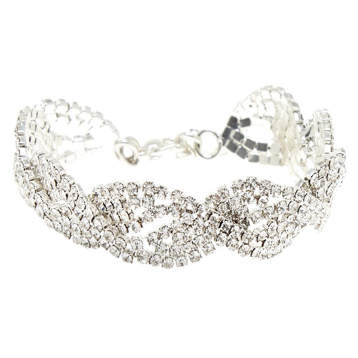 Silver Twist Chain Bracelet,