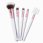 Holographic Pink Makeup Brush Set - 5 Pack,