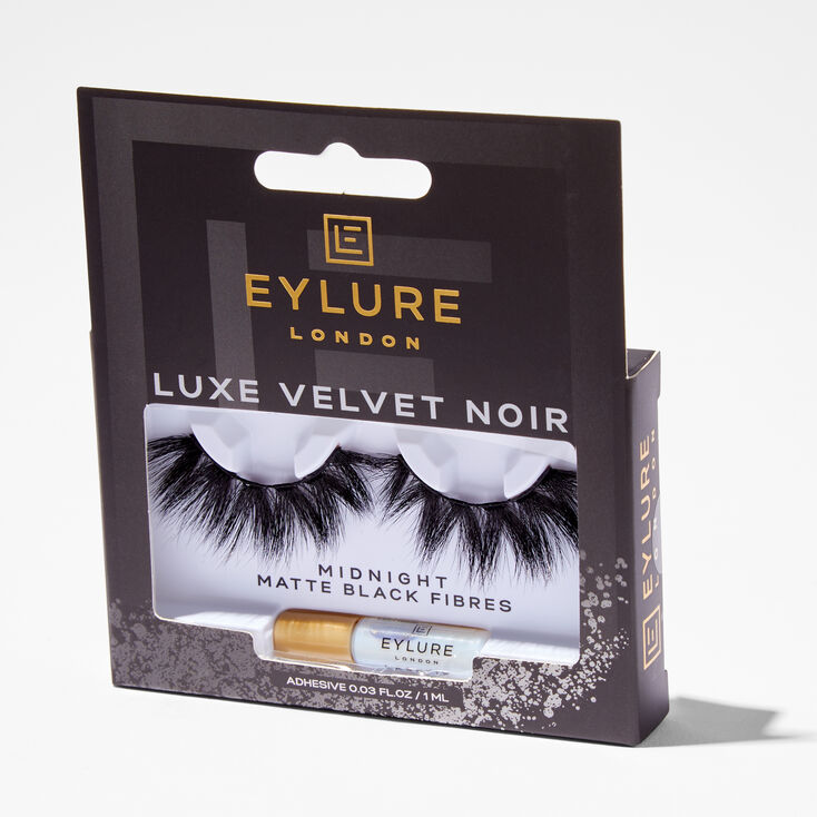 Eylure Luxe Velvet Noir Faux Mink Eyelashes - Midnight,