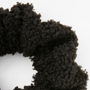 Teddy Hair Scrunchie - Black,